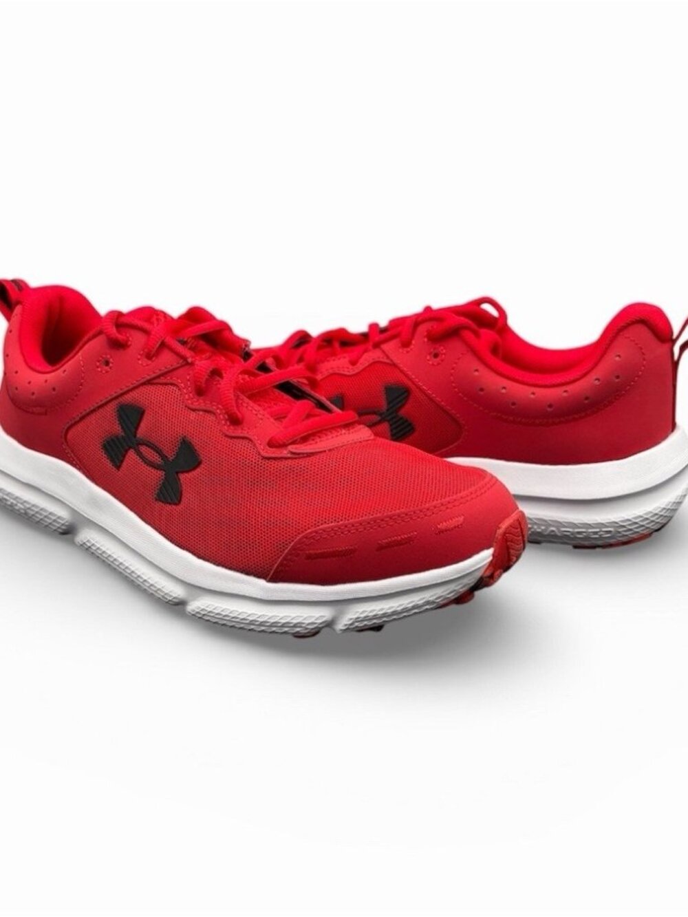 Under Armour Comfort Low Top Athletic Sneakers Red White Black Men's Size 11.5
